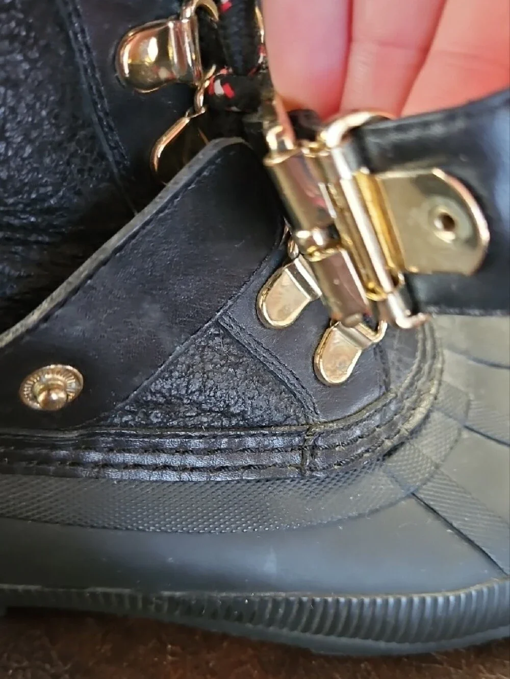 Burberry Black Sherpa-Lined Winter Duck Boots